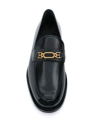 Shop Bally B-detail Loafers In Black