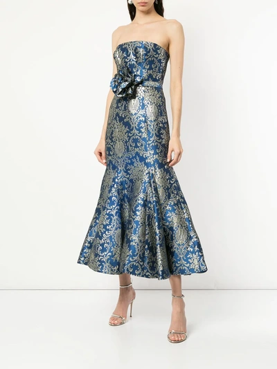 Bambah Bluestar Midi Dress In Blue