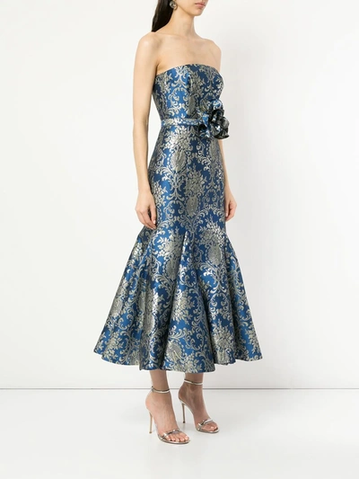 Bambah Bluestar Midi Dress In Blue