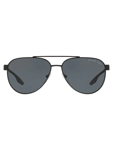 Prada 58mm Aviator Sunglasses In Black | ModeSens