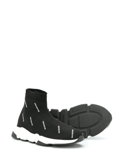 Shop Balenciaga Speed Knit Sneakers In Black