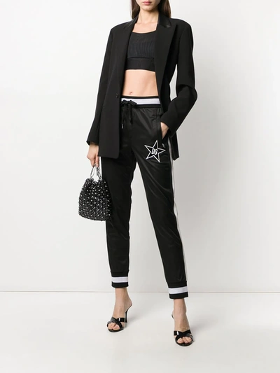 Shop Dolce & Gabbana Dg Star Track Pants In Black