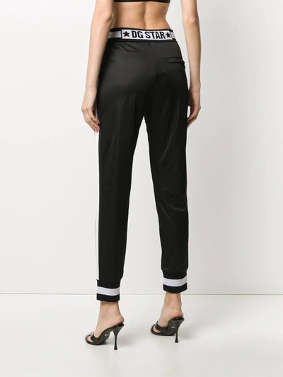 Shop Dolce & Gabbana Dg Star Track Pants In Black