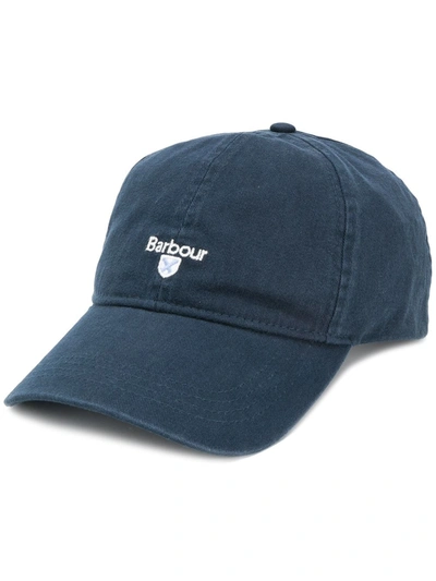 Shop Barbour Logo Cap In Blue