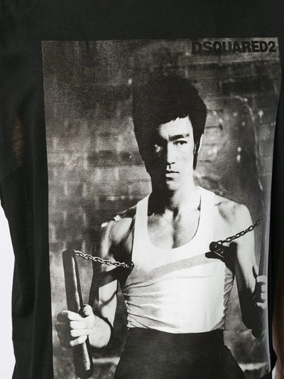Shop Dsquared2 Bruce Lee Vest Top In Black