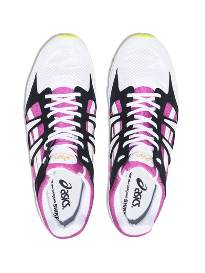 Shop Comme Des Garçons Shirt X Asics Tarther Low-top Sneakers In Pink