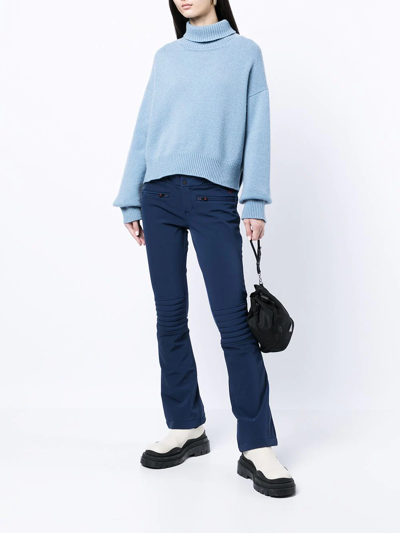 Perfect Moment Aurora High-rise Flared Ski Pants In Blau