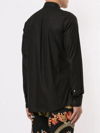 Shop Dolce & Gabbana Logo Heart Patch Shirt In Black