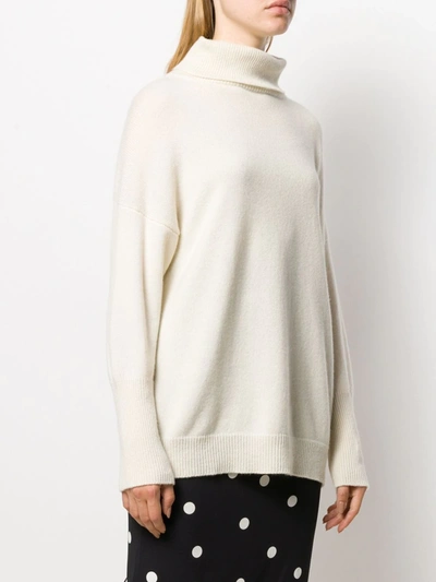 Chinti & Parker Roll Neck Cashmere Sweater In Neutrals