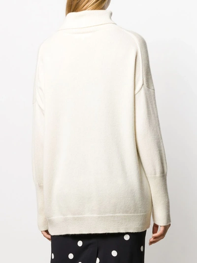 Chinti & Parker Roll Neck Cashmere Sweater In Neutrals