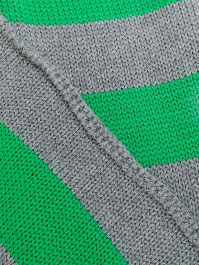 Shop La Doublej Knitted Skinny Scarf In Green