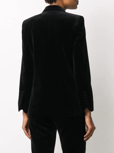 Shop Zadig & Voltaire Visko Velvet Blazer In Black