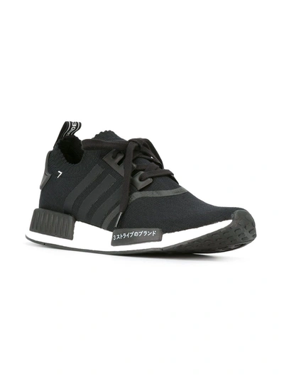 Shop Adidas Originals Nmd_r1 Primeknit Sneakers In Black