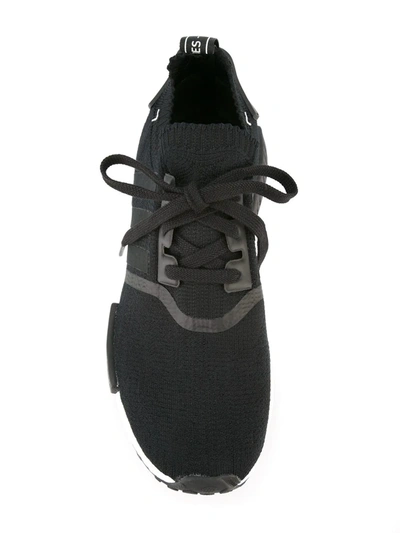 Adidas Originals Nmd R1 Mesh Trainer Sneakers, Kids In Black