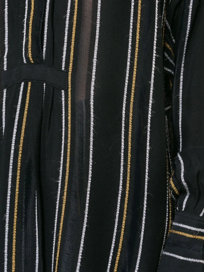 PROENZA SCHOULER 绉纱条纹衬衫 - 黑色