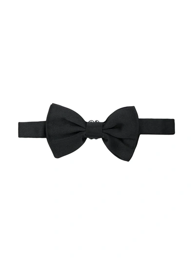 Shop Dolce & Gabbana Silk Bow Tie In Black