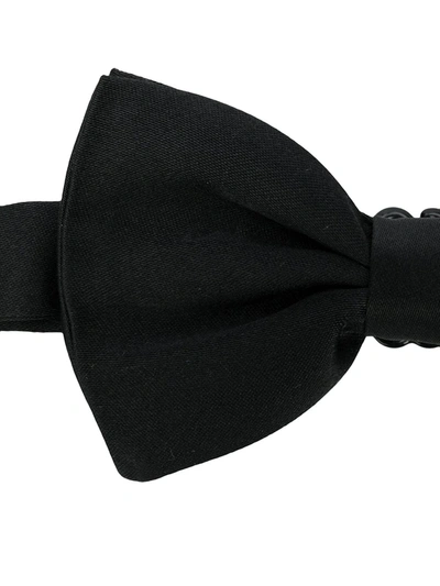 Shop Dolce & Gabbana Silk Bow Tie In Black