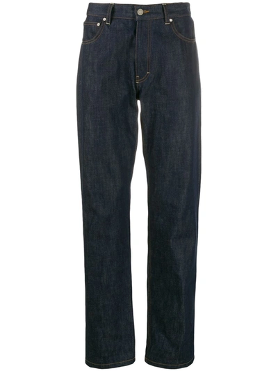 Shop Ami Alexandre Mattiussi Straight-fit Jeans In Blue