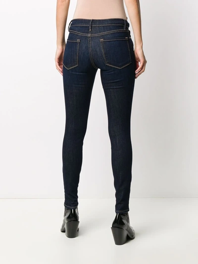 Shop Frame Queens Way Skinny Jeans In Blue