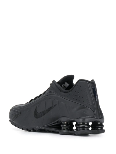 Shop Nike Shox R4 "triple Black" Sneakers