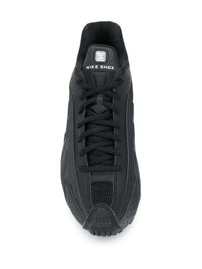 Shop Nike Shox R4 "triple Black" Sneakers