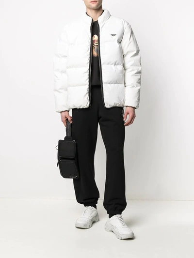 Shop Chinatown Market Chest Patch Padded Jacket In White