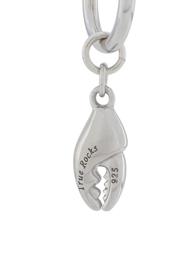 Shop True Rocks Crab Claw Single Earring In Silver