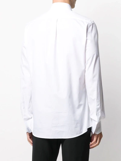 Shop Dolce & Gabbana Embroidered-crest Shirt In White