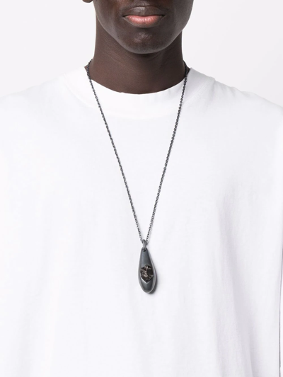Shop Parts Of Four Chrysalis Noble Shungite Crystal Necklace In Grau