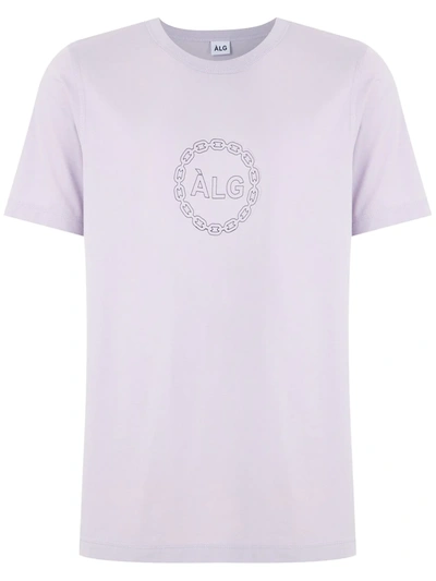 Shop Àlg Logo Print T-shirt In Purple