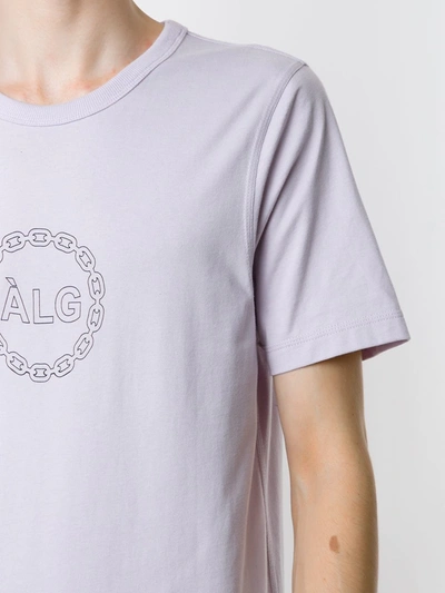 Shop Àlg Logo Print T-shirt In Purple