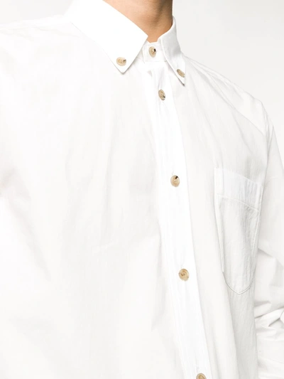 Shop Nanushka Kale Long-sleeved Shirt In White