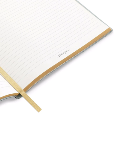 Dolce & Gabbana Large Blank Notebook Leather Cover Multicolor Unisex Onesize In Brown