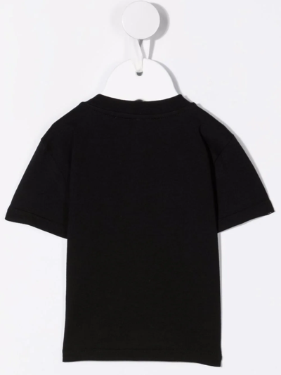 Shop Balmain Logo-print T-shirt In Black