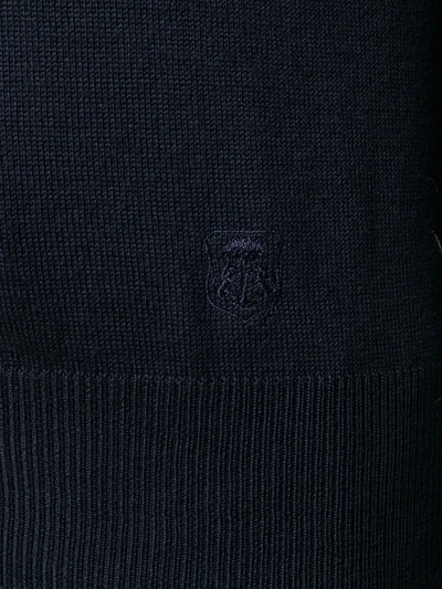 Shop Corneliani V-neck Sweater In Blue