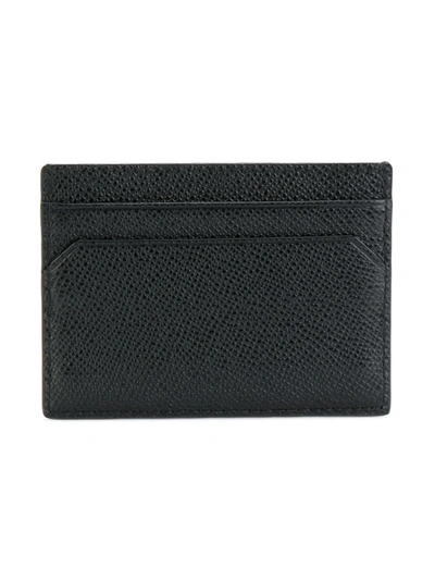 Shop Bally Signature Stripe Cardholder In Black