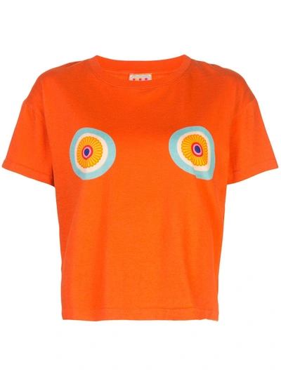 Shop Lhd The Logo T-shirt In Orange