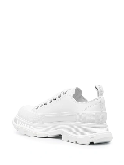 Shop Alexander Mcqueen Platform Lace-up Sneakers In White