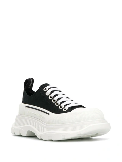 Shop Alexander Mcqueen Low-top Flatform Sneakers In Black
