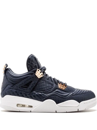 Shop Jordan Air  4 Retro Premium Sneakers In Black