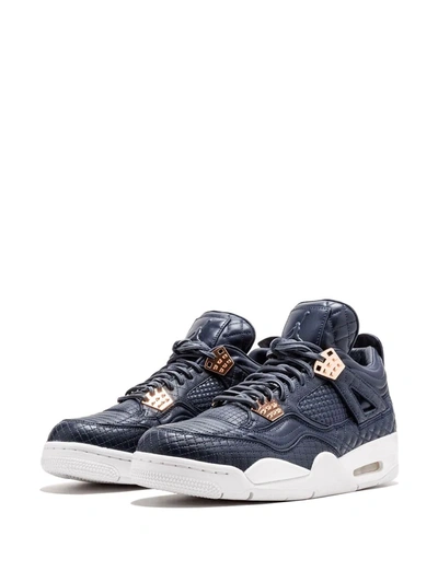 Shop Jordan Air  4 Retro Premium Sneakers In Black