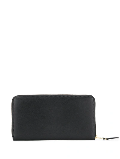 Shop Comme Des Garçons Zipped Continental Wallet In Black