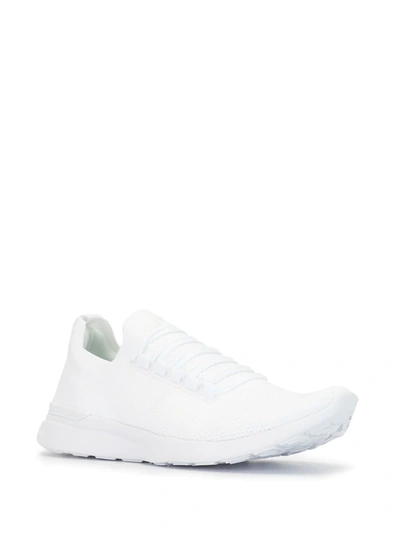 Shop Apl Athletic Propulsion Labs Techloom Breeze Knitted Sneakers In White
