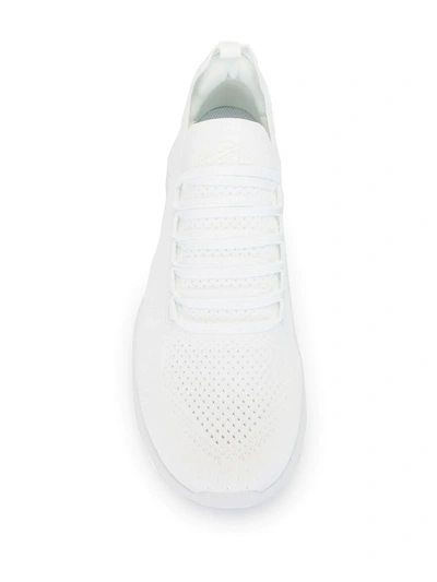 Shop Apl Athletic Propulsion Labs Techloom Breeze Knitted Sneakers In White