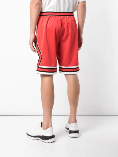 Shop Mostly Heard Rarely Seen All Star Hybrid Shorts In Red