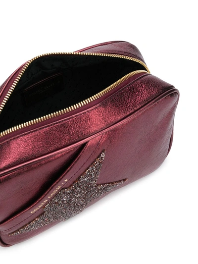 Shop Golden Goose Star Crystal-embellished Crossbody Bag In Pink