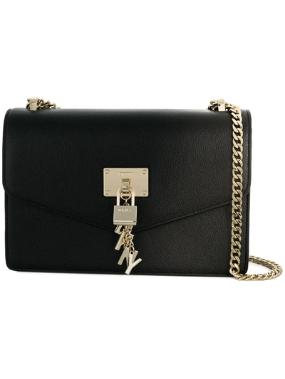 Shop Donna Karan Large Elissa Shoulder Bag In Black