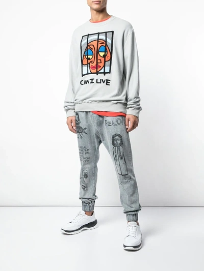 Haculla Can I Live Sweatshirt In Grey