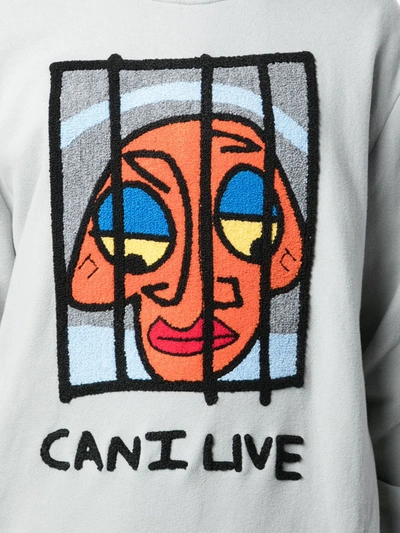 Haculla Can I Live Sweatshirt In Grey