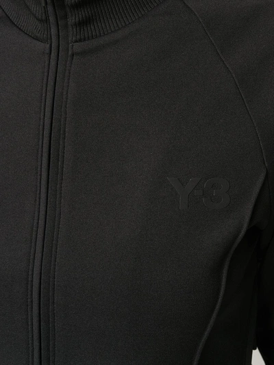 Shop Y-3 Zip-up Track Jacket In Black